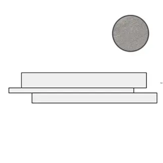 Декоративный элемент Waystone Wall Grey 3x12 матовый
