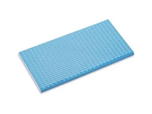 21221 Противоскользящая плитка с буртиком с сетчатой поверхностью Light Blue 12,5х25