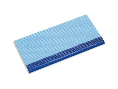 21271 Противоскользящая плитка с буртиком с сетчатой поверхностью Cobalt-Light Blue 12,5х25