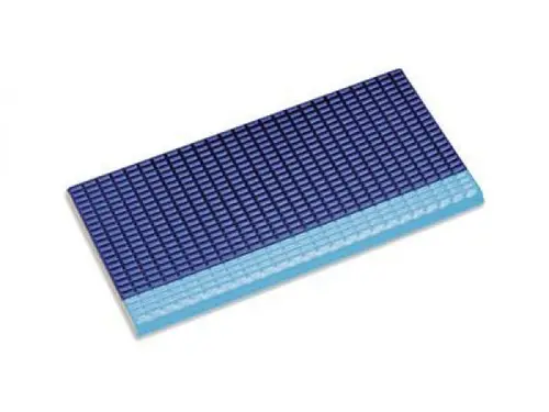 21277 Противоскользящая плитка с буртиком с сетчатой поверхностью Light Blue-Cobalt 12,5х25