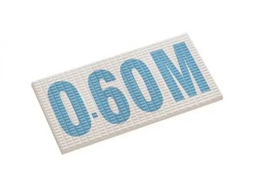 22210 Цифровая надпись на плитке Antislip с сетчатой поверхностью Unglazed-Light Blue 12,5х25
