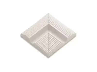 40200 Наружный угол поручня с сетчатой поверхностью Unglazed 12,5х12,5