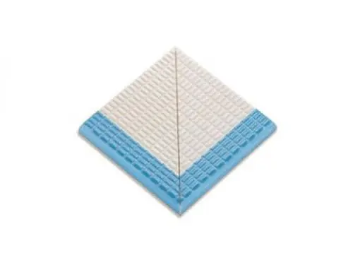 21211 DK Наружный угол плитки с буртиком Light Blue-Unglazed 12,5х12,5