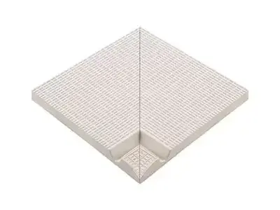 37200 Внутренний угол с сетчатой поверхностью L Unglazed 25х25