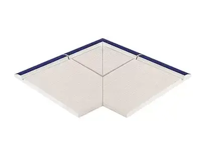 105-2007 DK Наружный угол с сетчатой поверхностью Олимпик Cobalt 25+25х25+25