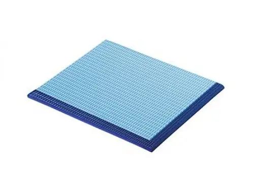 28271-Left Противоскользящая ступень с сетчатой поверхностью Cobalt-Light Blue 25х30