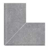 Наружный угол 90° Cement Grey Flat Handle 25х25