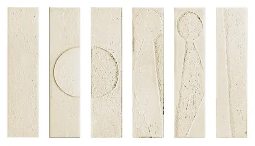 Settecento KOINE ALPHABET GESSO 4,5X18,6