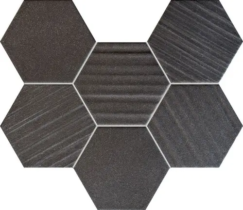 Мозаика Ms-Horizon hex black 28,9х22,1