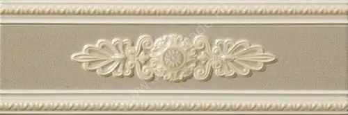 Vallelunga Lirica Tortora Listello Decorato 10x30