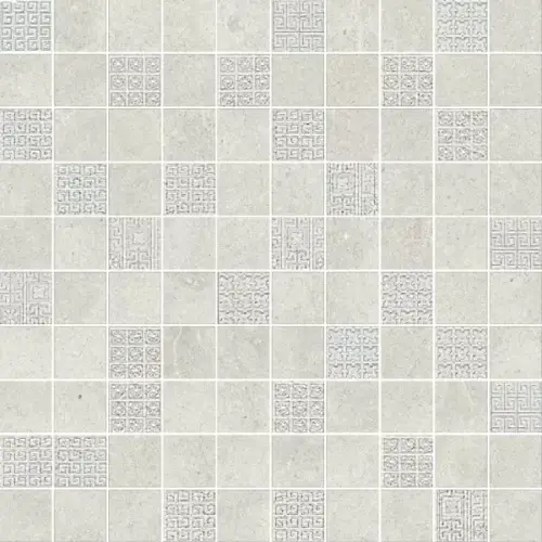 Керамогранит 261210 GREEK MOSAICI T100 DECORATO BIANCO 40х40