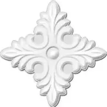 Вставка Arpeggio White Rosette Glossy Rec. 6х6