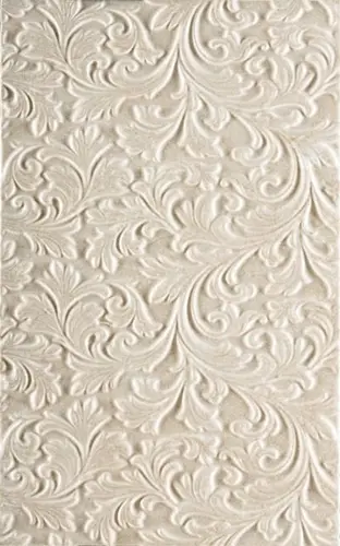 Vitra Декор Fresco Рельефный Кремовый Матовый 25х40