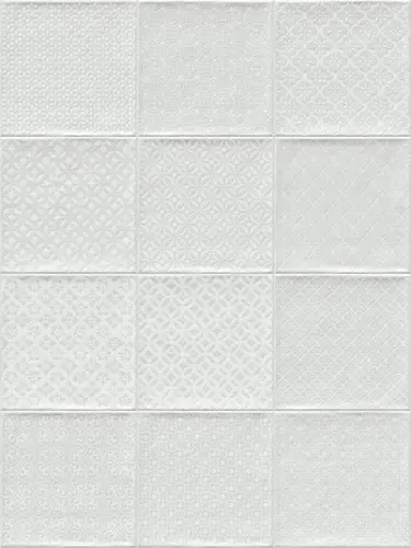 Vives Etnia Bugis Blanco 20x20