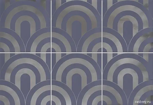 Vives Takada Indigo Plata 23x33,5