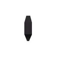 Vives Angulo Remate Rivoli Negro 1,5x5