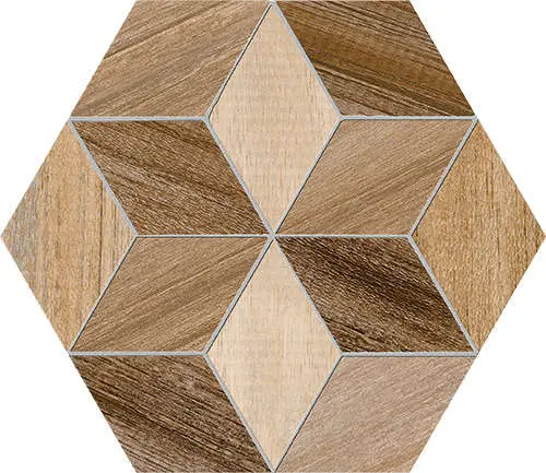 Декор напольный Seine Hexagono Freret Multicolor 23х26.6