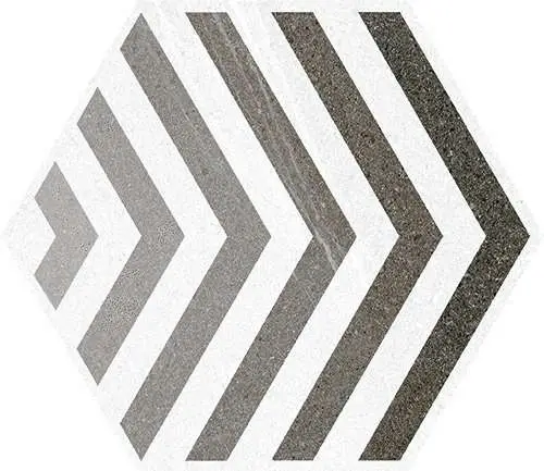 Декор напольный Seine Hexagono Lacroix Gris 23х26.6