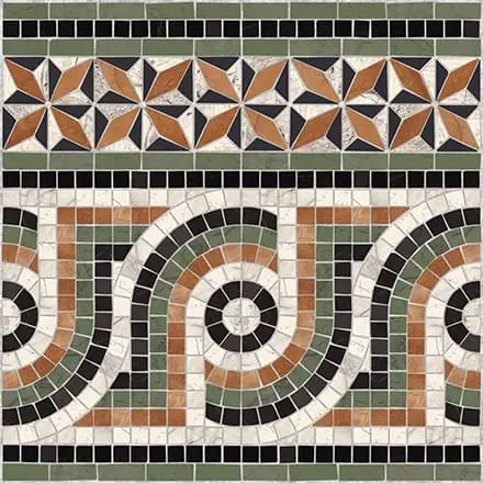 Via Appia Cenefa Nola Multicolor 43.5x43.5