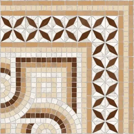 Via Appia Cantonera Paxos Marron 43.5x43.5