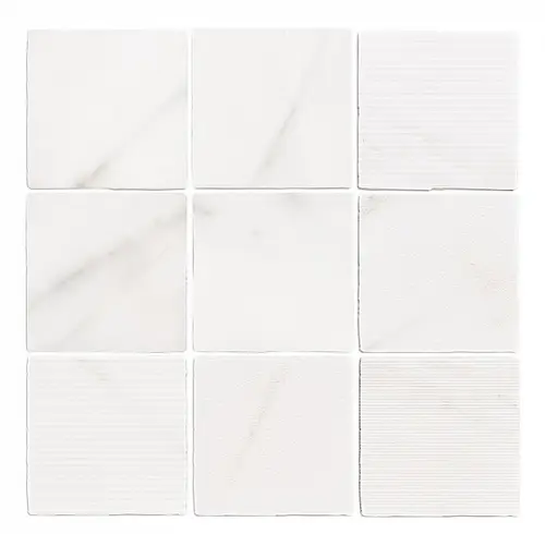 WOW Gea Carved Calacatta 12,1x12,1
