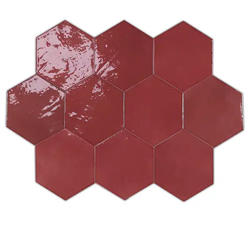 WOW Zellige Hexa Wine Mix 10,8x12,4